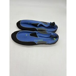 U.S. Divers‎ Water Shoes Size 10 Blue Black Swim Beach Pool Aqua Socks